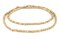 The Bead Chest Brass Twisted Nugget Beads, Full Strand of Quality Metal Spacers for DIY Jewelry Design